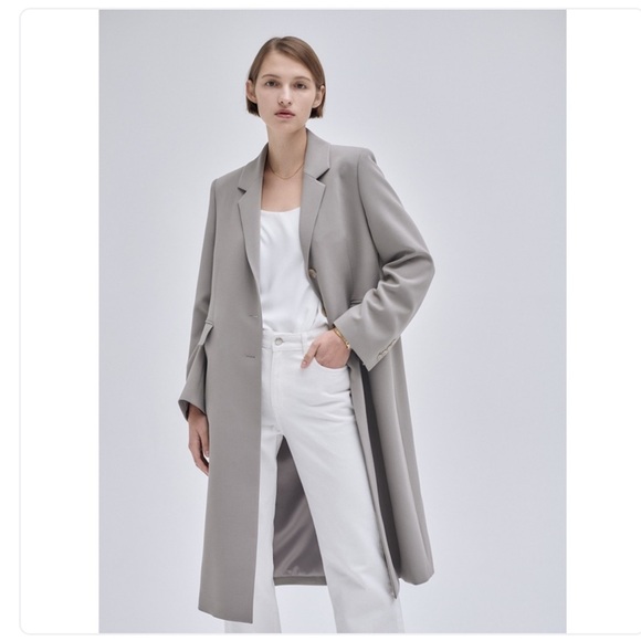 Korean brand - NILBY P Spring Jacoat_Greige - Picture 3 of 10